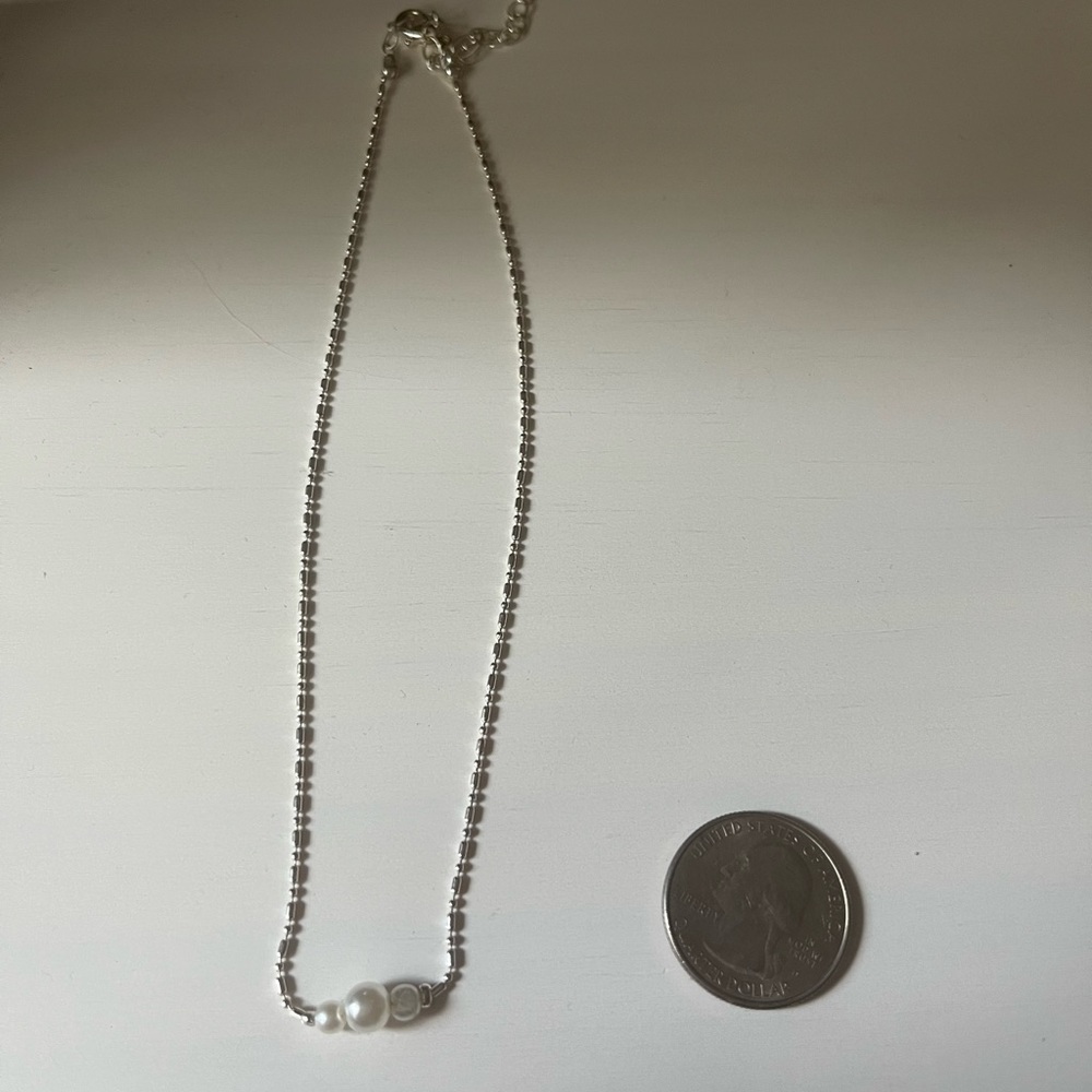 Faux Pearl Choker!